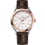 OMEGA Seamaster Aqua Terra 41 mm   Silver Dial Stainless Steel and Sedna™ 18k Rose Gold Strap 220.23.41.21.02.001