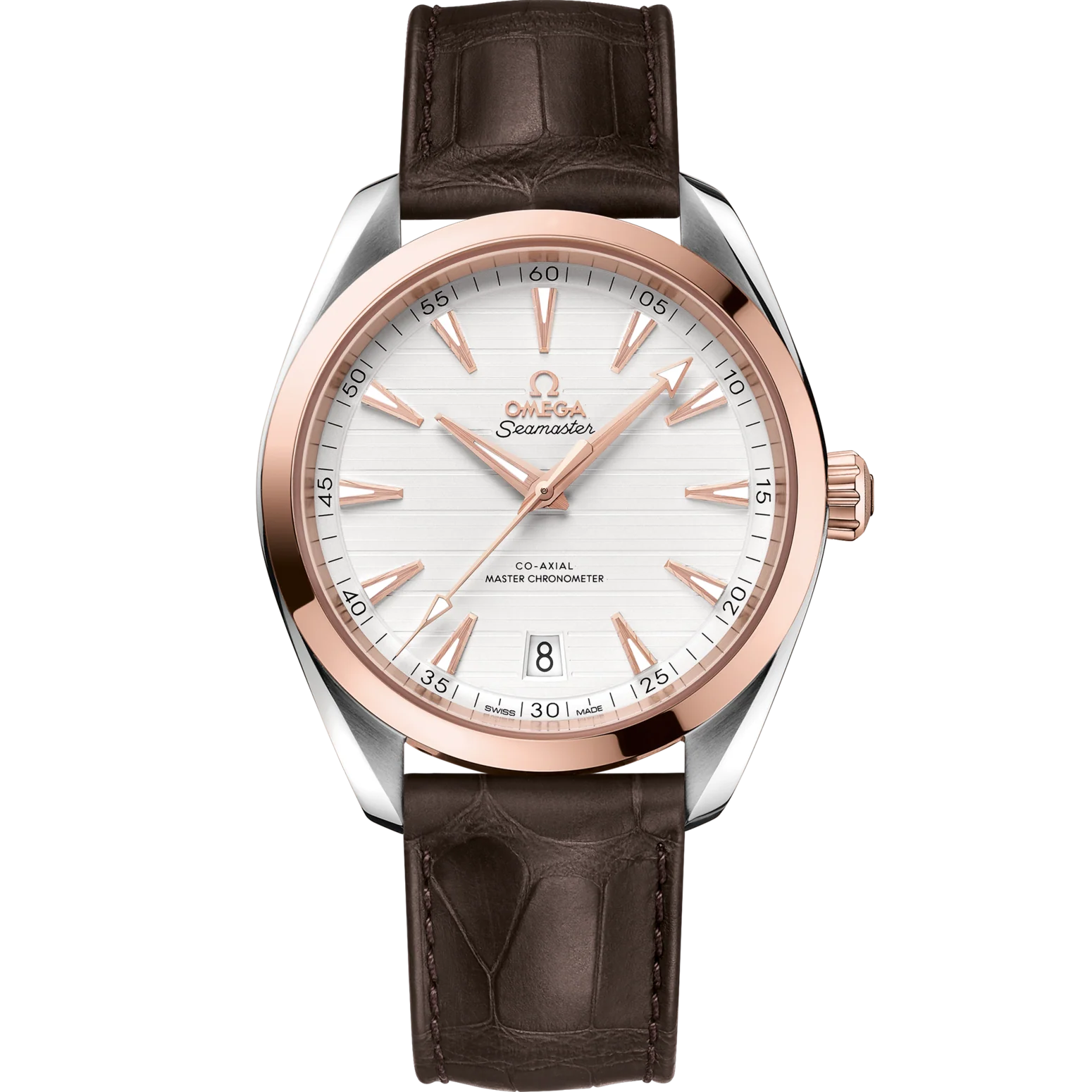 49711194-C884-5529-48E7-E551549A21B9.png OMEGA Seamaster Aqua Terra 41 mm Silver Dial Stainless Steel and Sedna™ 18k Rose Gold Strap 220.23.41.21.02.001 - Image 1