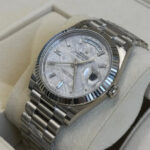 Rolex  Day-Date President 40mm Platinum Meteorite Diamond Baguette Dial - 228236 - Image 4