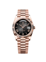 Rolex  Day-Date President 40mm Everose Gold Slate Roman Ombre Smoke Dial - 228235