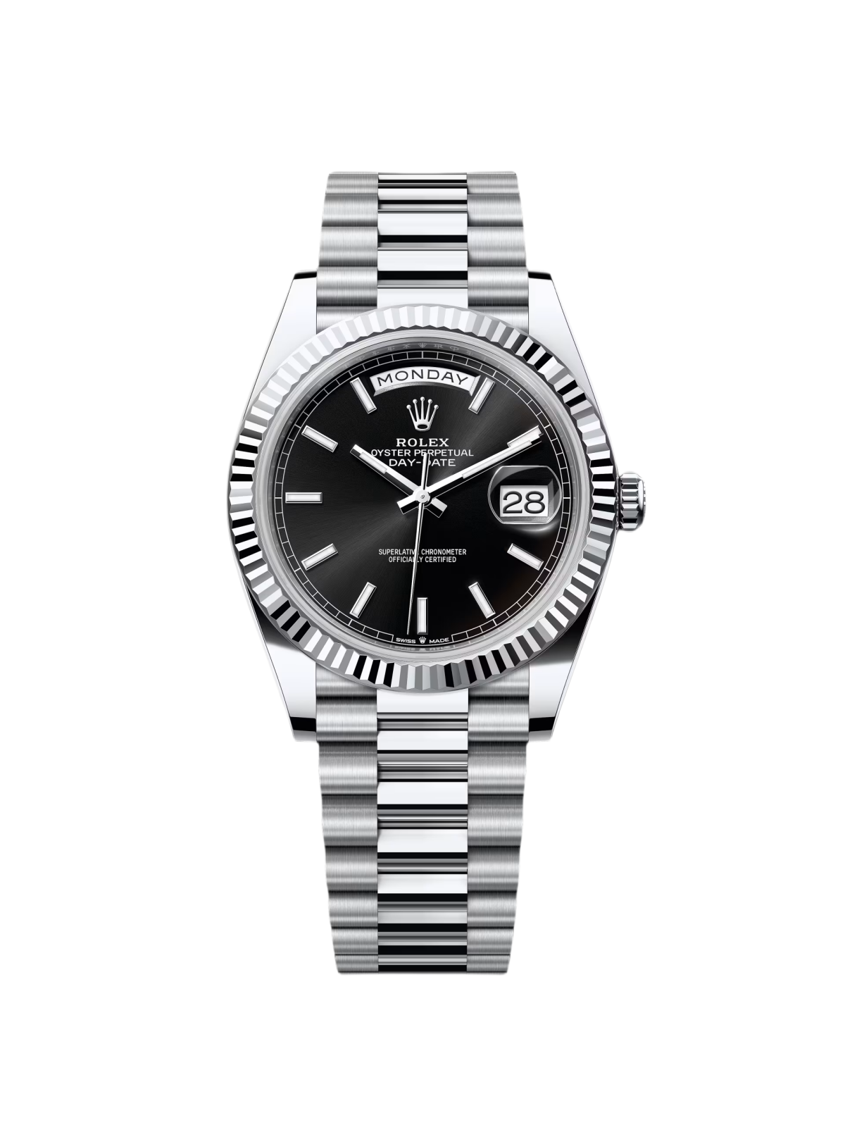4A6EF871-B8BA-27BF-40E6-00776E52E0CE.png Rolex Day-Date 40mm 228236-0003 Black Dial - Image 1