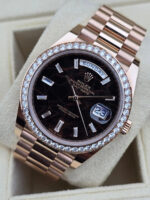 Rolex  Day-Date 40mm Eisenkiesel / Diamonds Dial 228345rbr-0016 - Image 5