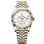 Rolex  Sky-Dweller 42mm 336933-0006 Two-Tone Yellow Gold White Dial Oyster