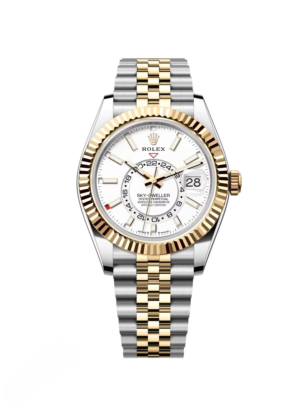 4B4D1F39-E839-72DF-4E88-E46A45F1CE78.jpg Rolex Sky-Dweller 42mm 336933-0006 Two-Tone Yellow Gold White Dial Oyster - Image 1
