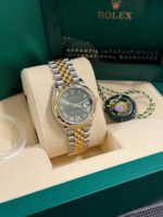 Rolex Datejust m278343 Datejust Green Dial 31mm Jubilee Steel and Yellow Gold - Image 4
