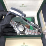 Rolex Submariner Silver Black Diamond 40mm - Image 4
