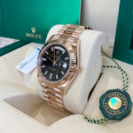 Rolex  Day-Date President 40mm Everose Eisenkiesel Diamond Baguette Dial - 228235 - Image 4