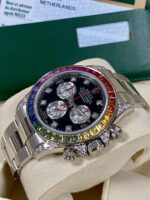 Rolex Daytona Cosmograph Daytona White Gold Rainbow Diamonds 40mm 116599RBOW Box & Papers - Image 4