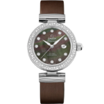 Omega De Ville Ladymatic 34mm Black Dial with Diamonds Stainless Steel Strap 425.37.34.20.57.004