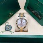 Rolex  Datejust 41mm 126333 Silver Index Oyster Steel and Yellow Gold Mens Watch - Image 3