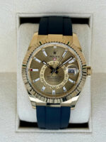 Rolex  Sky-Dweller 42mm 336238-0001 Yellow Gold Champagne Dial Oysterflex - Image 2