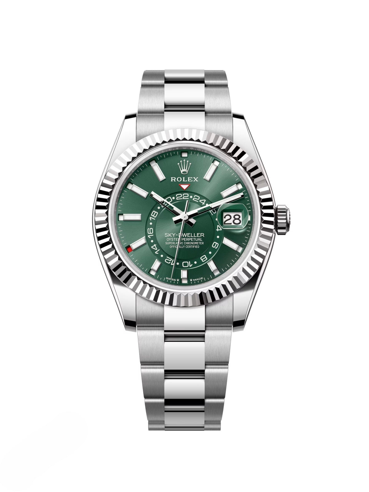 4D4DC8A0-F7D0-9855-5259-0311CAC15FC5.jpg Rolex Sky-Dweller 42mm 336934-0001 Stainless Steel Green Dial Oyster - Image 1