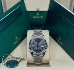 Rolex  Datejust 36mm 126234 Datejust Slate Roman Dial Jubilee Watch - Image 3
