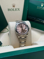 Rolex Datejust m278344-0033/0034 Pink Dial 31mm Domed Diamond Oyster Watch - Image 4