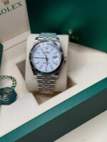 Rolex  Datejust 41mm  White Index Oyster Stainless Steel Men’s Watch - 126334 - Image 7