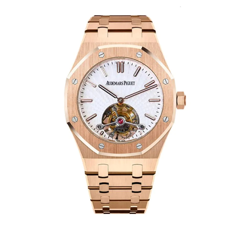 4F630764-E63A-14C8-2180-2E1E35BD5B46.jpg Audemars Piguet Royal Oak Tourbillon Rose Gold 41MM Watch - Image 1