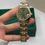 Rolex Datejust m278243-0015/0016 31mm Olive Green Dial Yellow Rolesor Oyster Watch - Image 8