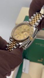 Rolex  Datejust 41mm 126333 Champagne Index Jubilee Steel and Yellow Gold Mens Watch - Image 13
