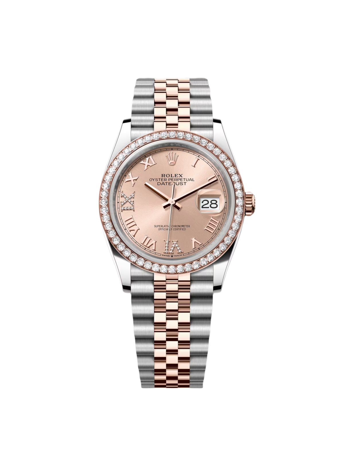 50036CE9-EE16-F86B-B9E0-046669EBE1A5.png Rolex Datejust 36mm 126281 Rose Dial Oyster 36mm Bracelet - Image 1