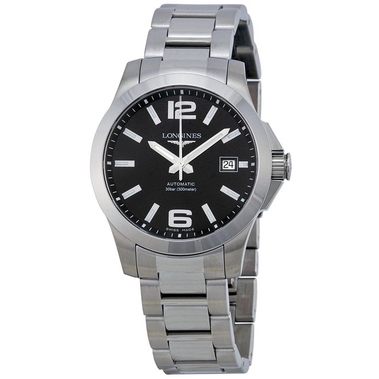 5027A313-A092-AD99-3183-B4A094DB1342.jpg Longines Men's L36764586 Conquest Stainless Steel Watch - Image 1
