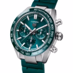 TAG Heuer Carrera Chronograph 44mm Mens Watch Green Rubber CBN2A1N.FT6238 - Image 2