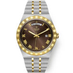 TUDOR Royal Date/Day 41mm S&G Brown Roman Dial Automatic Watch M28603-0007