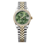 Rolex Datejust m278383-0031/0032 31mm Green Floral Dial Oyster Bracelet