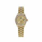 Rolex Lady-Datejust 28mm 279138RBR Champagne Diamond Dial and Diamond Bezel Yellow Gold Bracelet - Image 3