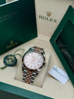 Rolex Datejust 41mm 126301 Sundust Diamond Jubilee Steel and Everose Gold Watch - Image 7