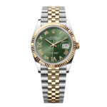 Rolex  Datejust 36mm 126233 Olive-green Roman Diamond Dial Two-Tone Jubilee Bracelet