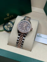 Rolex Lady-Datejust 28mm 279381RBR Chocolate Diamond Dial Oyster Bracelet - Image 8