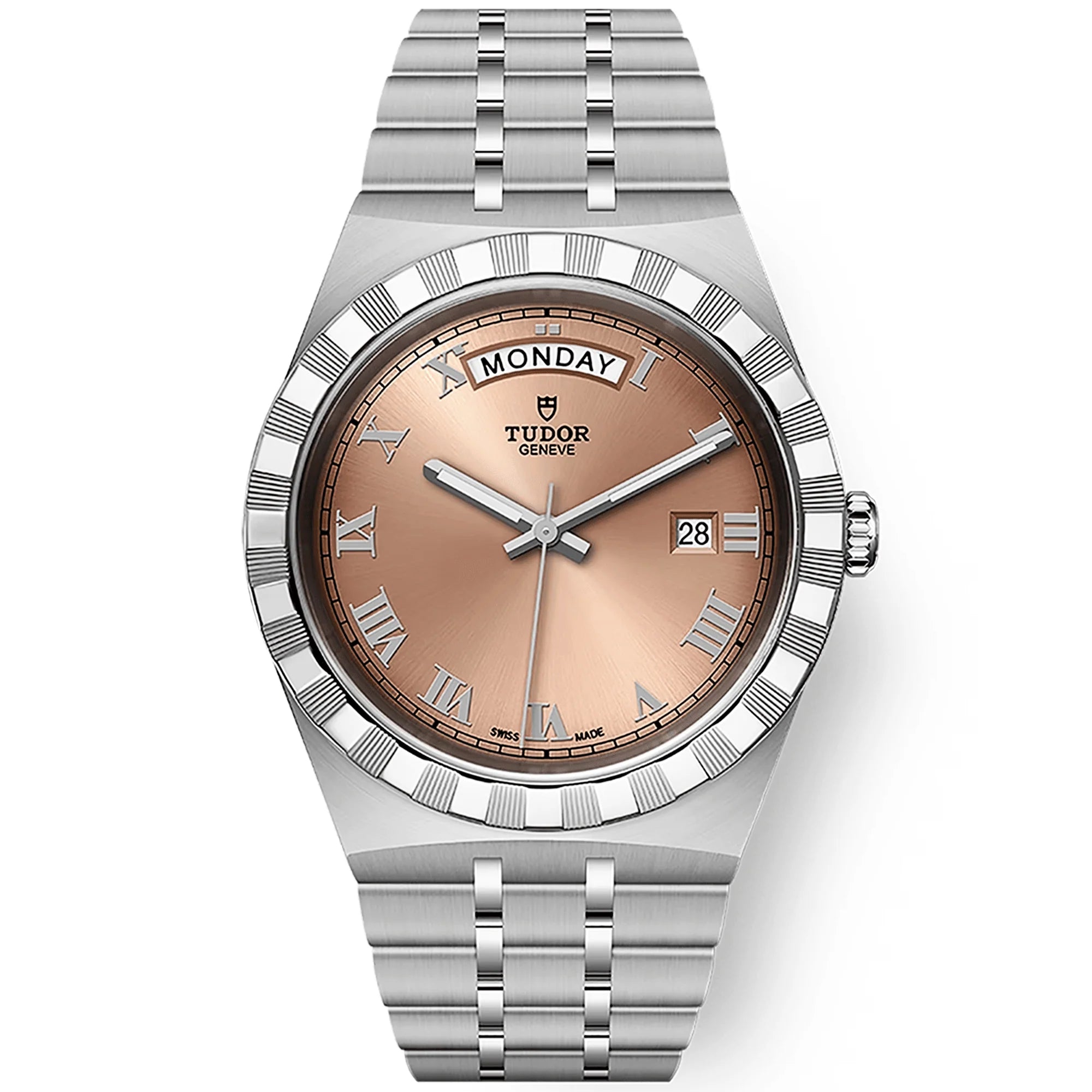 526E1A46-253D-1D3C-DCC8-EAB1715D8011.jpg TUDOR Royal Day/Date 41mm Salmon Dial Men's Automatic Bracelet Watch M28600-0009 - Image 1