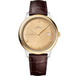 Omega De Ville Prestige 41 mm Yellow Dial Stainless Steel and 18k Yellow Gold Strap 434.23.41.20.08.001