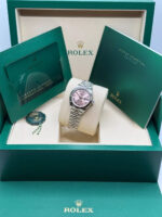 Rolex Lady-Datejust 28mm 279174 Pink Roman Dial Oyster Bracelet - Image 14