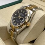 Rolex  Datejust 36mm 126233 Custom Black Dial Jubilee Bracelet Watch - Image 12