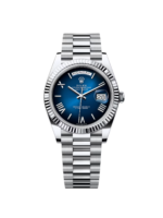 Rolex  Day-Date President 40mm Platinum Blue Roman Ombre Dial - 228236