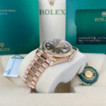 Rolex  Day-Date President 40mm Everose Eisenkiesel Diamond Baguette Dial - 228235 - Image 6