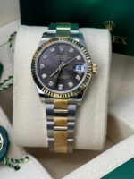 Rolex Datejust m278273-0021/0022 31mm Dark Grey Dial Stainless Steel and Yellow Gold Oyster Watch - Image 8