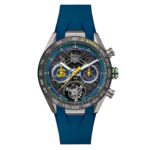 TAG Heuer Carerra Chronograph Tourbillon Extreme Sport X Senna 44mm Limited Editon Mens Watch Blue CBU5081.FT6274
