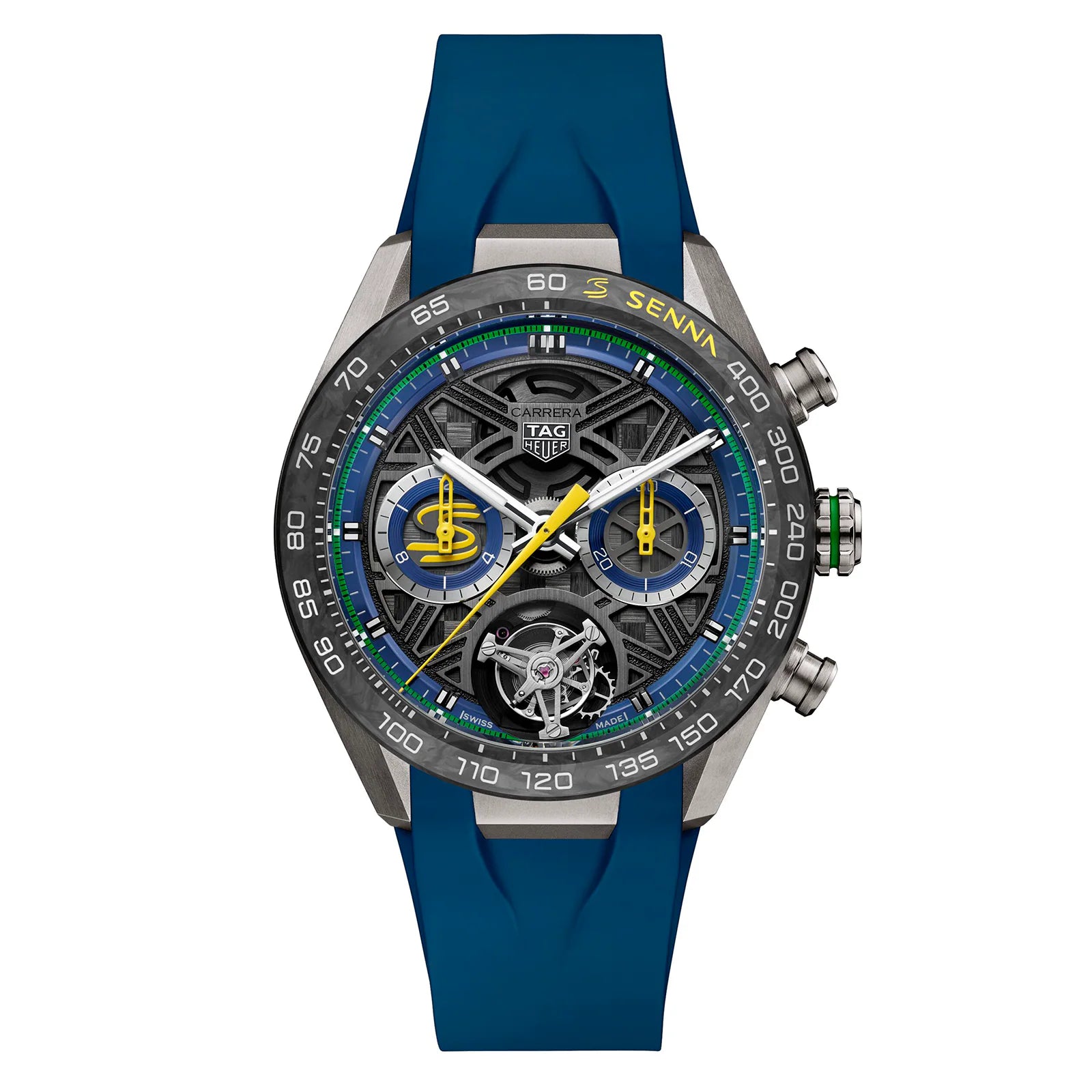 54F82A53-0DB7-A1B6-FFC9-9CCAA76F3855.jpg TAG Heuer Carerra Chronograph Tourbillon Extreme Sport X Senna 44mm Limited Editon Mens Watch Blue CBU5081.FT6274 - Image 1