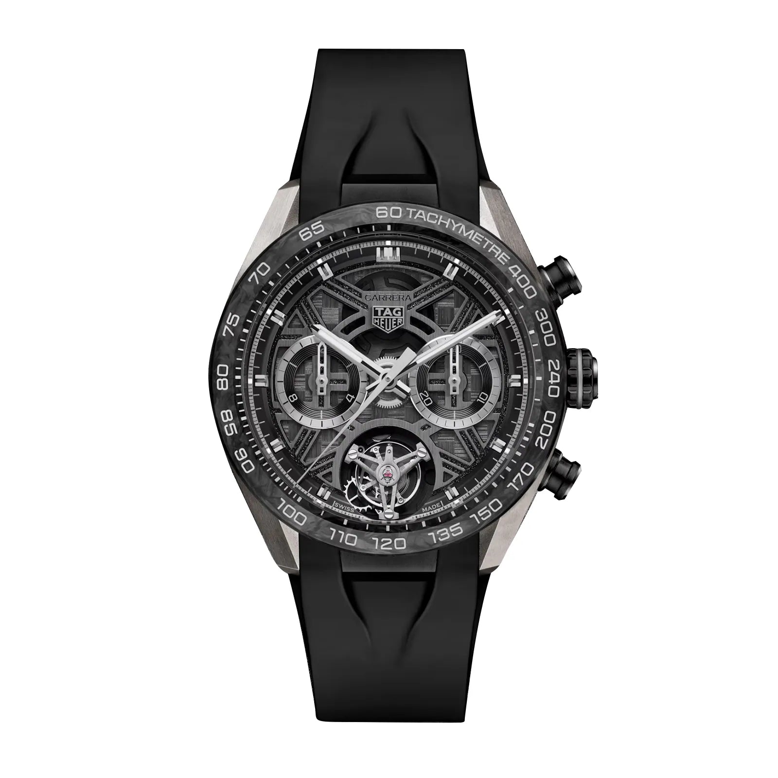 557A61C3-25C8-EABD-B0CB-84B89E5321BE.jpg TAG Heuer Carerra Chronograph Tourbillon Extreme Sport 44mm Mens Watch Black CBU5080.FT6272 - Image 1