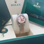 Rolex Lady-Datejust 28mm 279381RBR Rose Diamond Dial Oyster Bracelet - Image 4