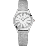 Omega De Ville Mini Trésor 26 mm White Dial with Diamonds Stainless Steel Bracelet 428.15.26.60.04.001