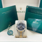 Rolex  Datejust 41mm 126333 Two-Tone Yellow Gold Fluted Bezel Wimbledon Dial Oyster - Image 10