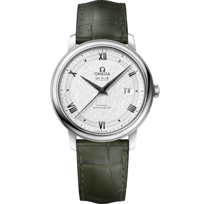 56B75B17-90E0-F5A8-84F4-01C2A9D1E357.png Omega De Ville Prestige 39.5 mm Silver Dial Stainless Steel Strap 424.13.40.20.02.006 - Image 1
