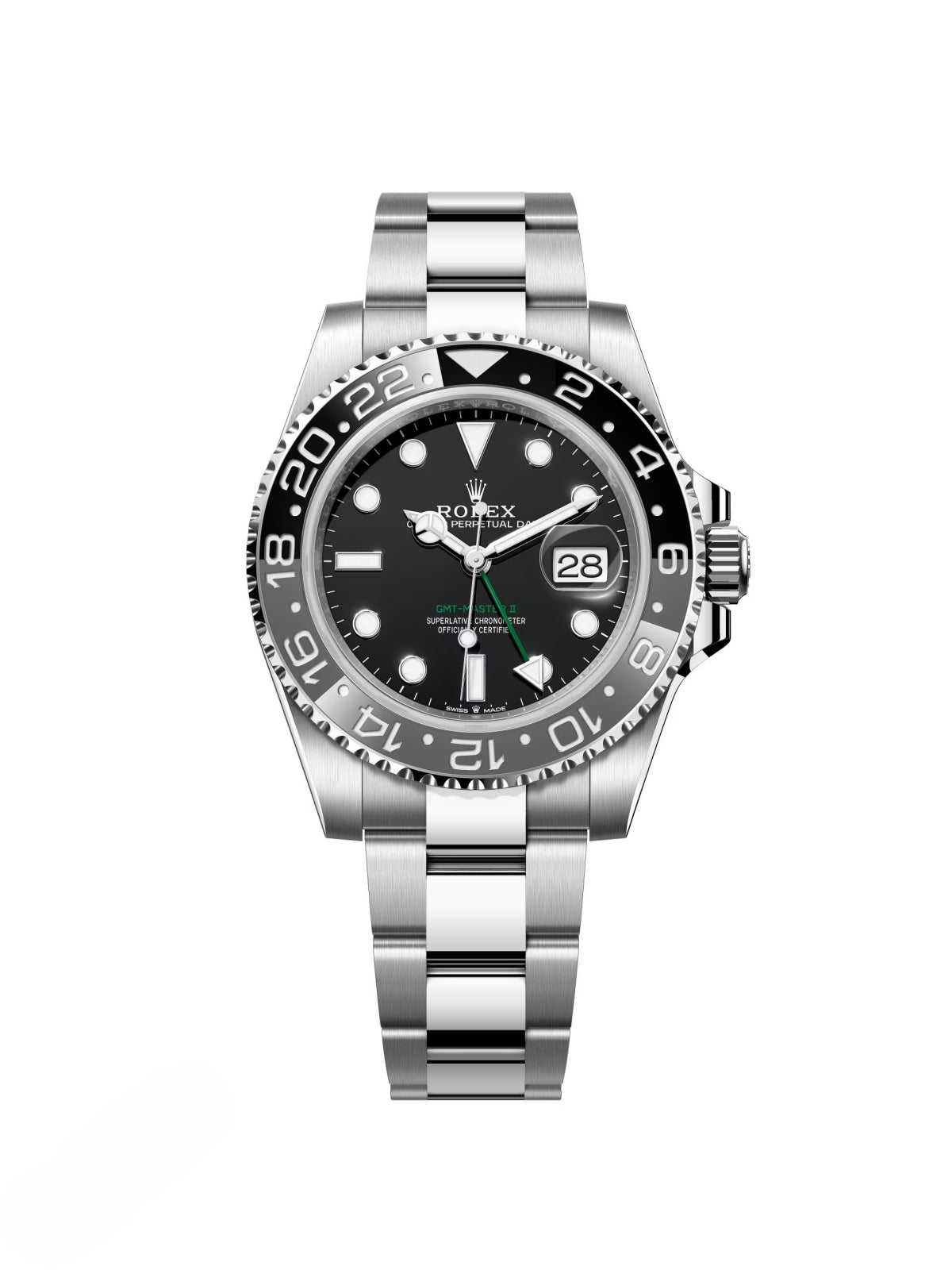 5725591F-4239-D869-E87F-7C979E2BAD7A.jpg Rolex GMT-Master II 40mm 126710GRNR-0004 Black Dial Oyster Watch - Image 1