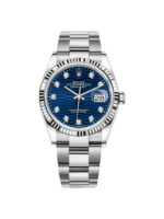 Rolex  Datejust 36mm 126234 Blue Fluted Motif Diamond Dial Jubilee Bracelet Watch - Image 2