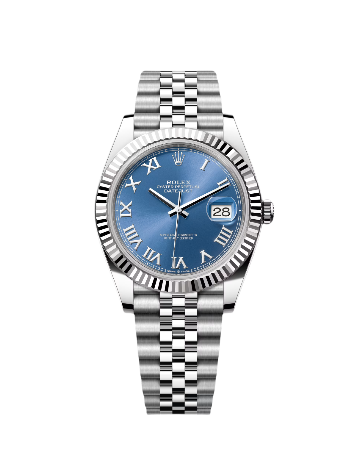577DCA05-D70E-4092-92AD-09D787A860C5.png Rolex Datejust 41mm 126334 Blue Roman Oyster Stainless Steel Men’s Watch - Image 1
