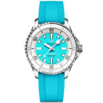 【Free Shipping】【Free Shipping】BREITLINGSuperocean 36mm Turquoise Dial Ladies Automatic Strap Watch
