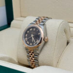 Rolex Lady-Datejust 28mm  279161 Chocolate Roman Dial, Two Tone Stainless Steel & 18K Rose Gold Oyster Bracelet Women's Watch - Image 5